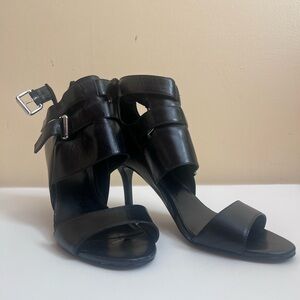 Nine West Black Buckle Heels